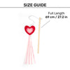 HUFT Love Heart Teaser Wand Toy For Cat - Multicolor - Heads Up For Tails