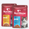 NutriMeow Chicken in Gravy + Tuna in Jelly Wet Food for Adult Cat – 80 gm (Combo Pack) - Heads Up For Tails