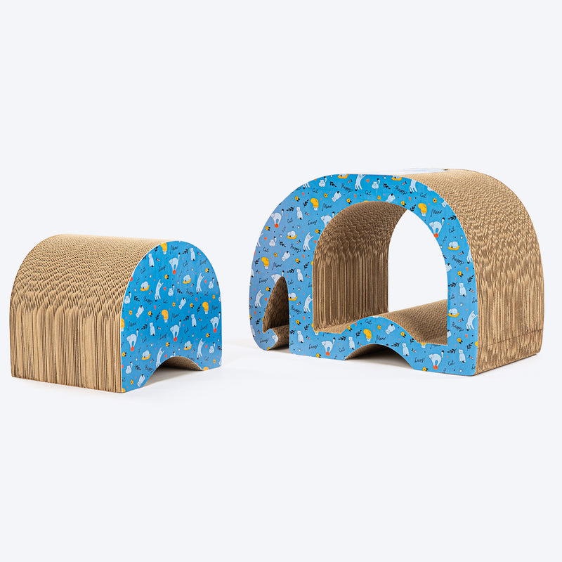 HUFT Ellie The Elephant Scratcher For Cat - Blue - Heads Up For Tails