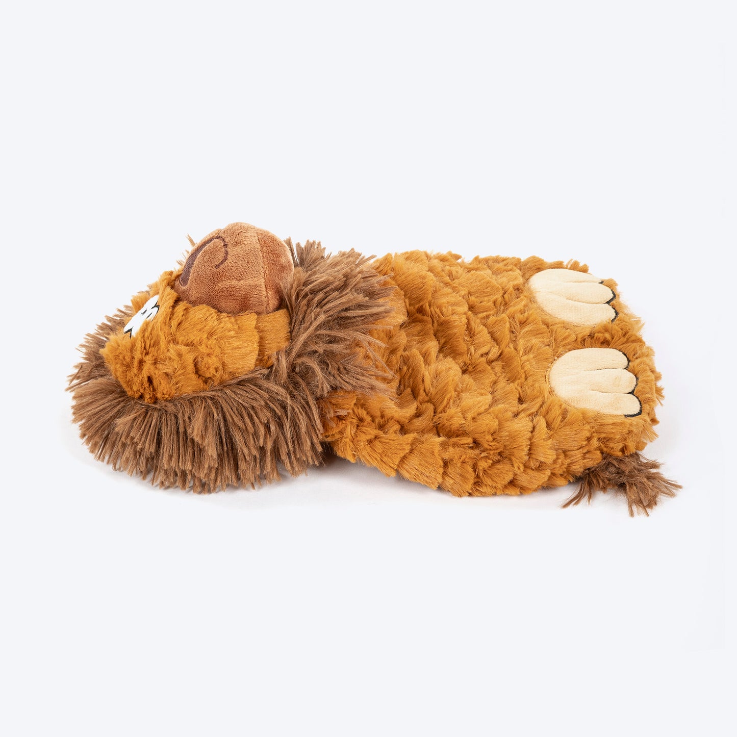 HUFT Lionel The Lion Plush Toy For Dog - Brown - Heads Up For Tails