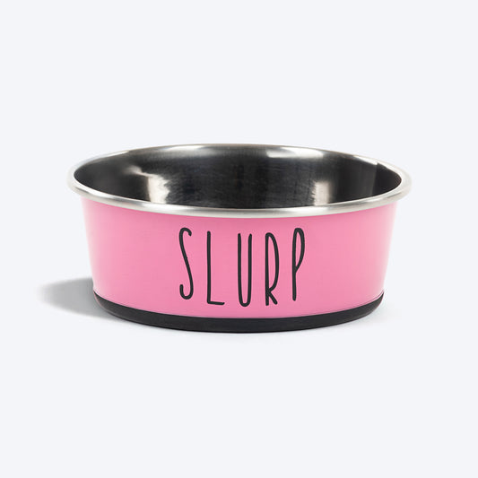 HUFT Cutest Collection Slurp Puppy Bowl - Pink - Heads Up For Tails