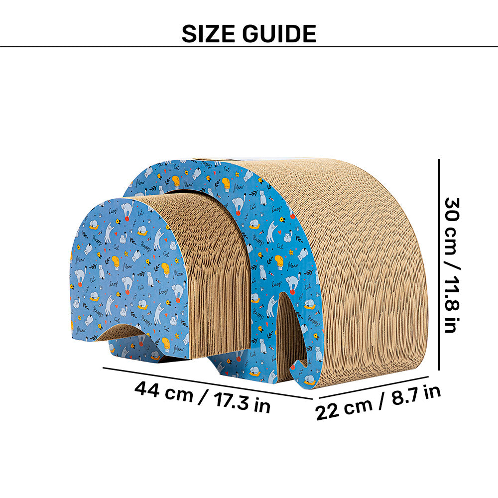 HUFT Ellie The Elephant Scratcher For Cat - Blue - Heads Up For Tails