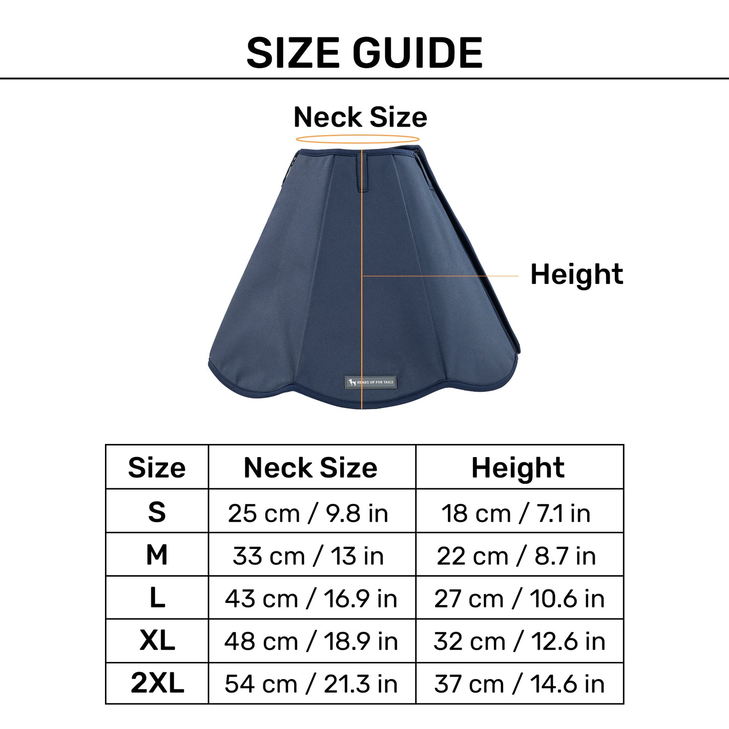 HUFT Trooper E-Collar For Dog - Navy Blue - Heads Up For Tails