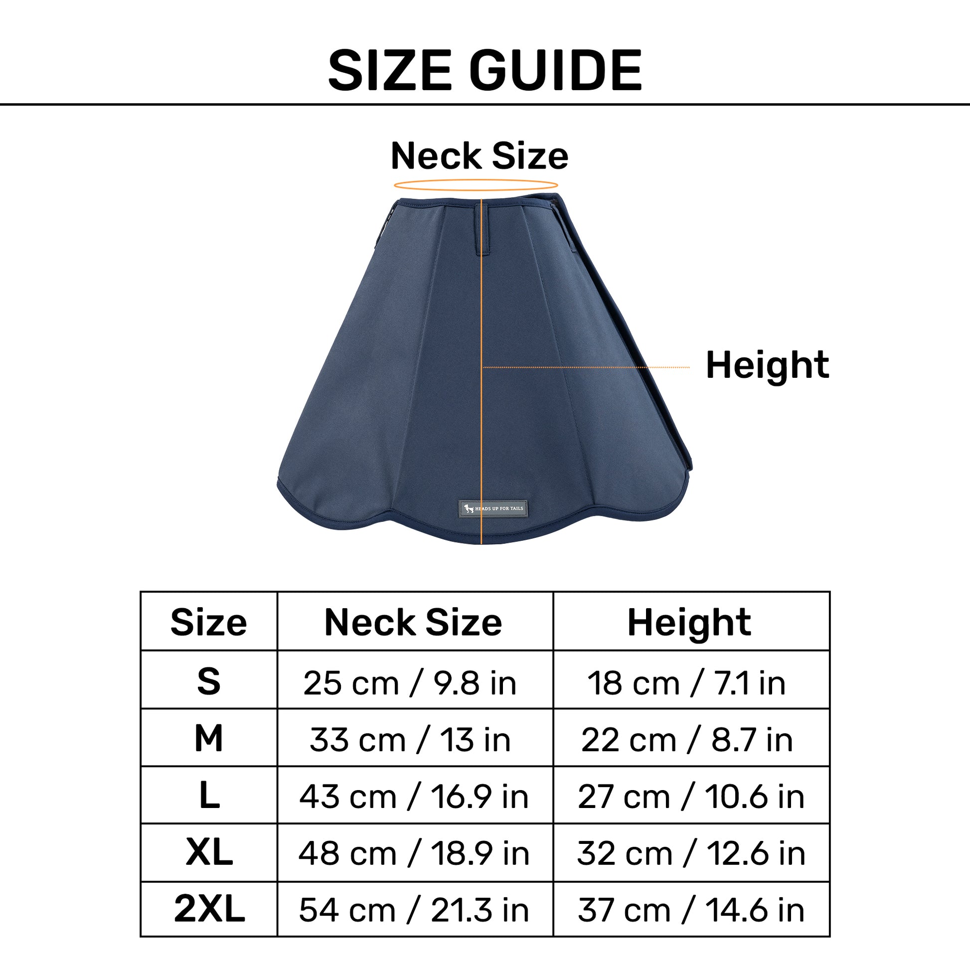 HUFT Trooper E-Collar For Dog - Navy Blue - Heads Up For Tails