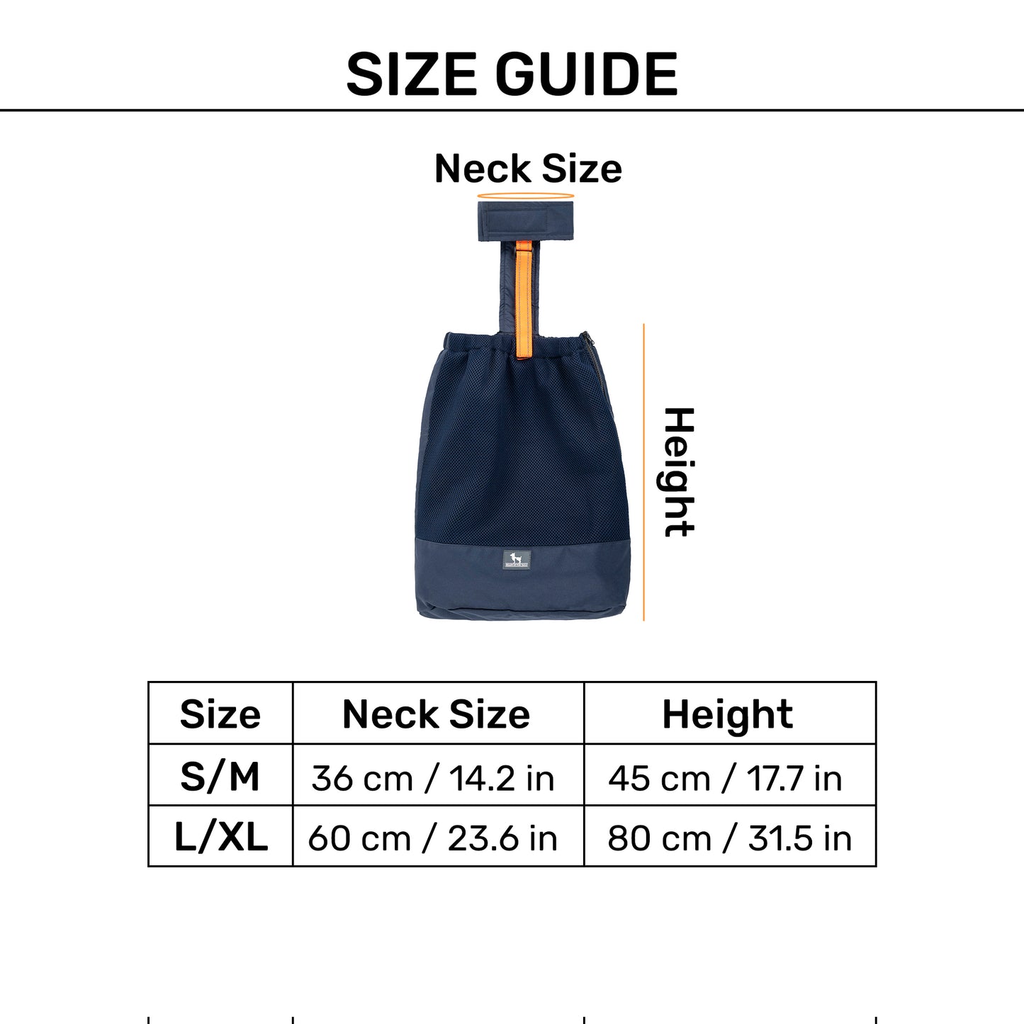 HUFT Trooper Drag Bag Harness For Dog - Navy Blue - Heads Up For Tails