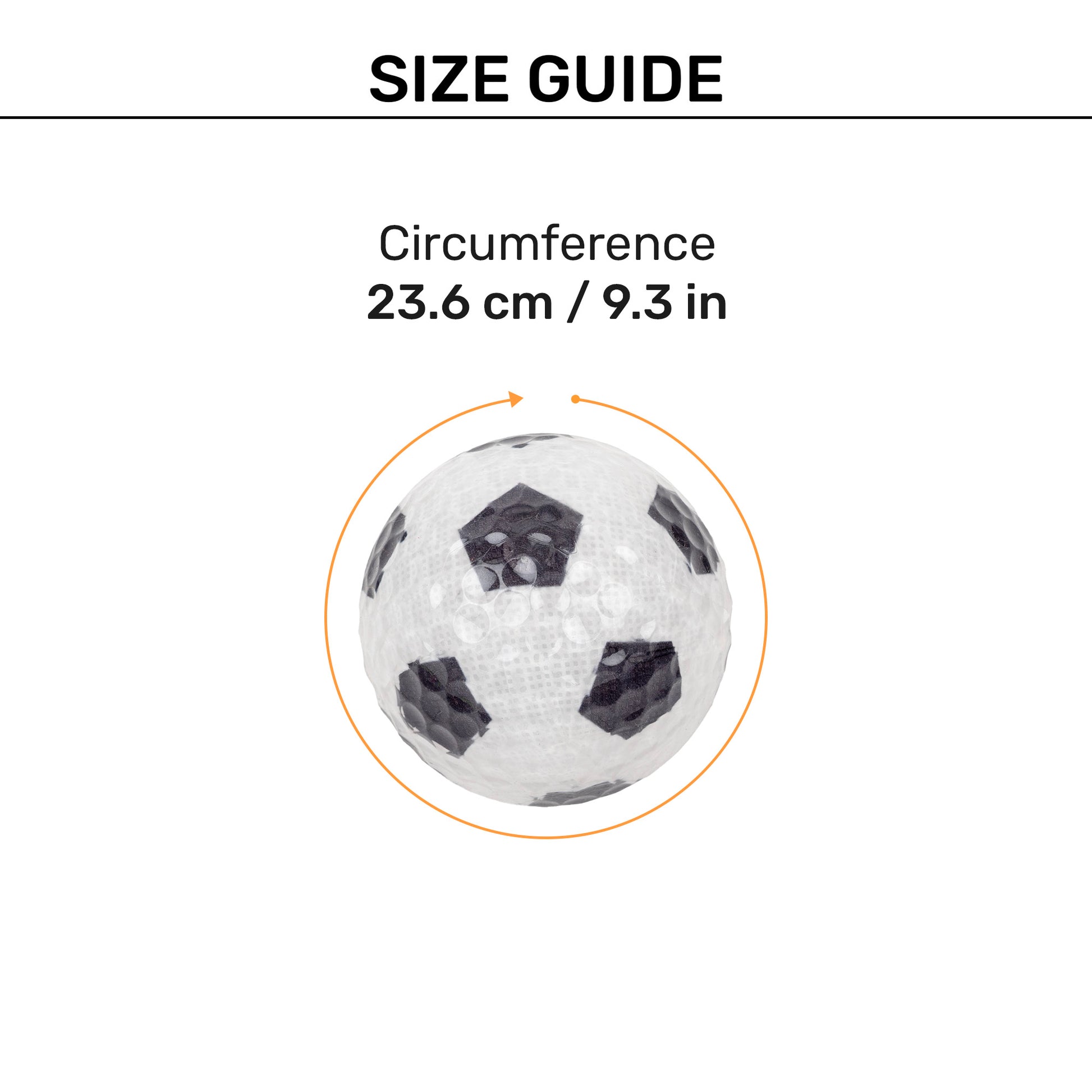 TLC Clearkick Ball Toy For Dog - Black & White - Heads Up For Tails