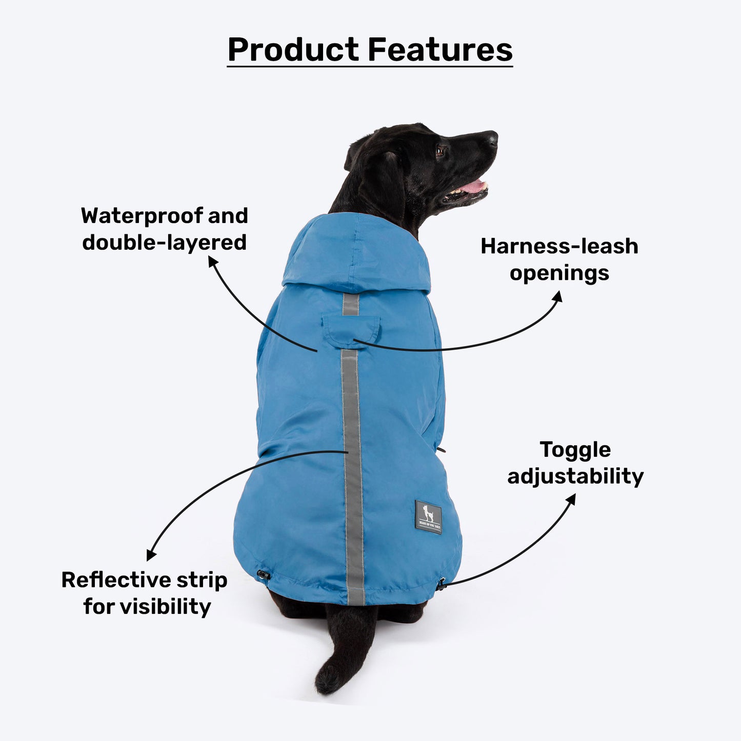 HUFT Magical Mist Dog Raincoat (Made to Order) - Heads Up For Tails