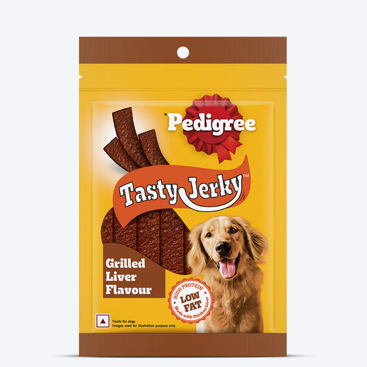 Pedigree Tasty Jerky Grilled Liver Treat For Adult Dog - 70 g - Heads Up For Tails
