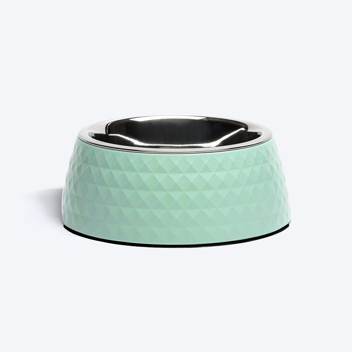 HUFT Breezy Basics Prism Embossed Melamine Bowl For Dog - Pastel Green - Heads Up For Tails