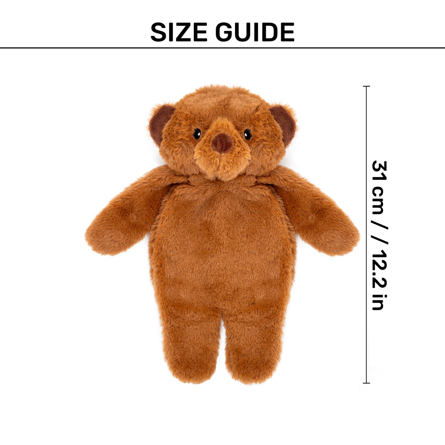 HUFT Beloved Bear Plush Toy For Dog - Brown - Heads Up For Tails