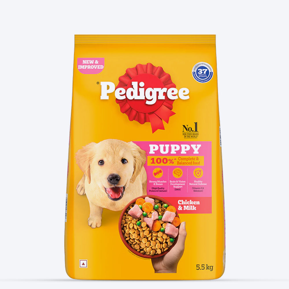 Pedigree Chicken & Milk Dry Puppy Food - Heads Up For Tails