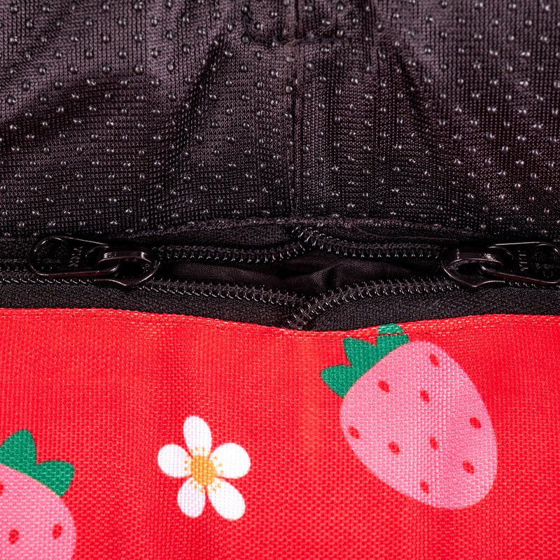HUFT Berrylicious Lounger Bed For Dog - Red and Pink - Heads Up For Tails