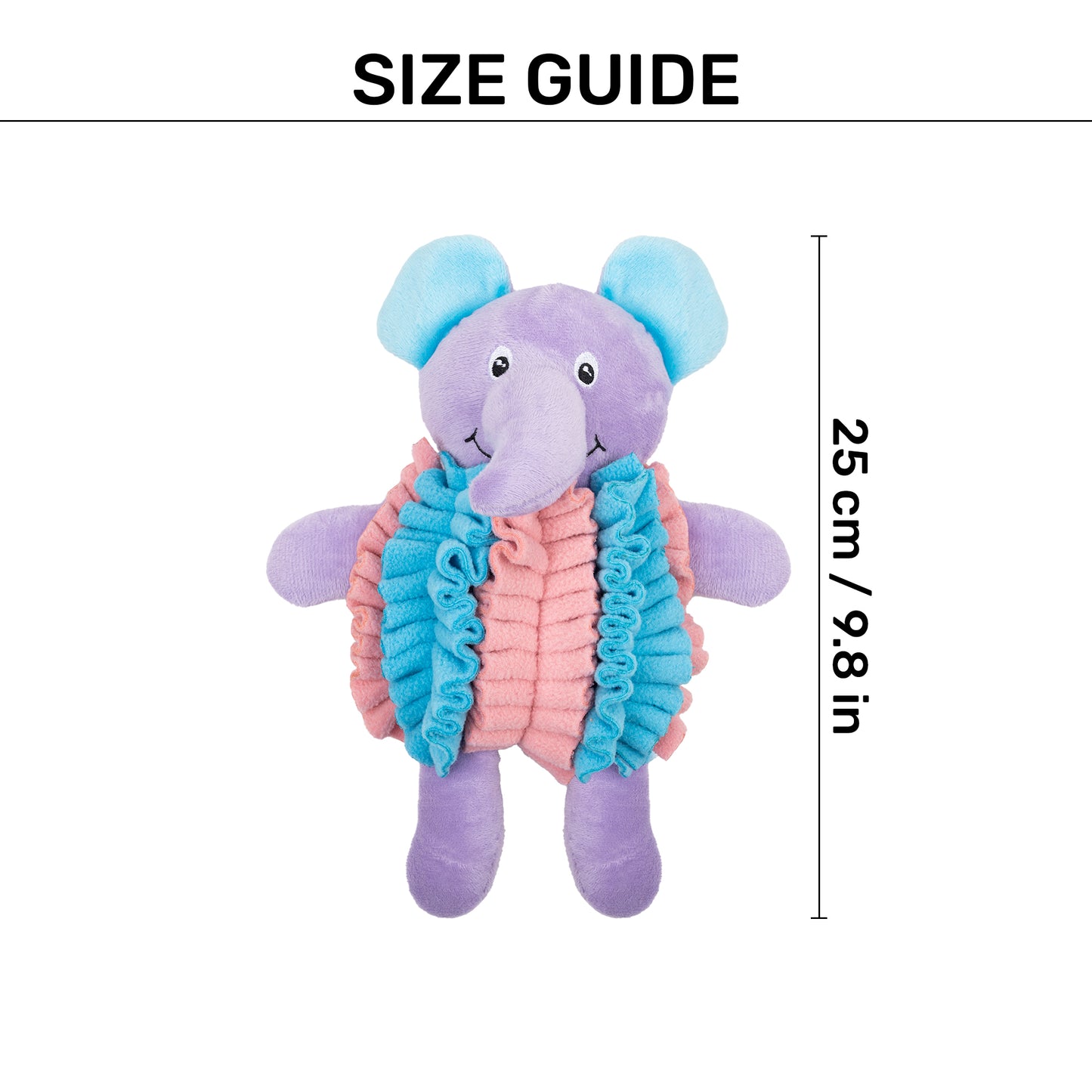 HUFT Mister Trunks Plush Toy For Dog - Multicolor - Heads Up For Tails