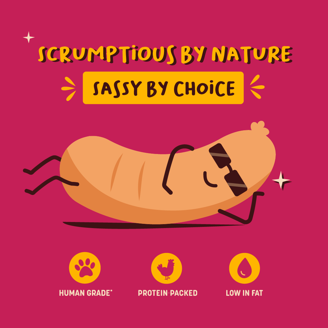 HUFT Very Sassy Air-Dried Sausage Mix Combo For Dog - Heads Up For Tails