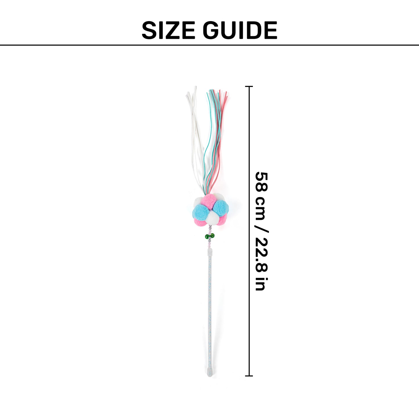 HUFT Cloud-9 Wand Toy For Cat - Multicolor - Heads Up For Tails