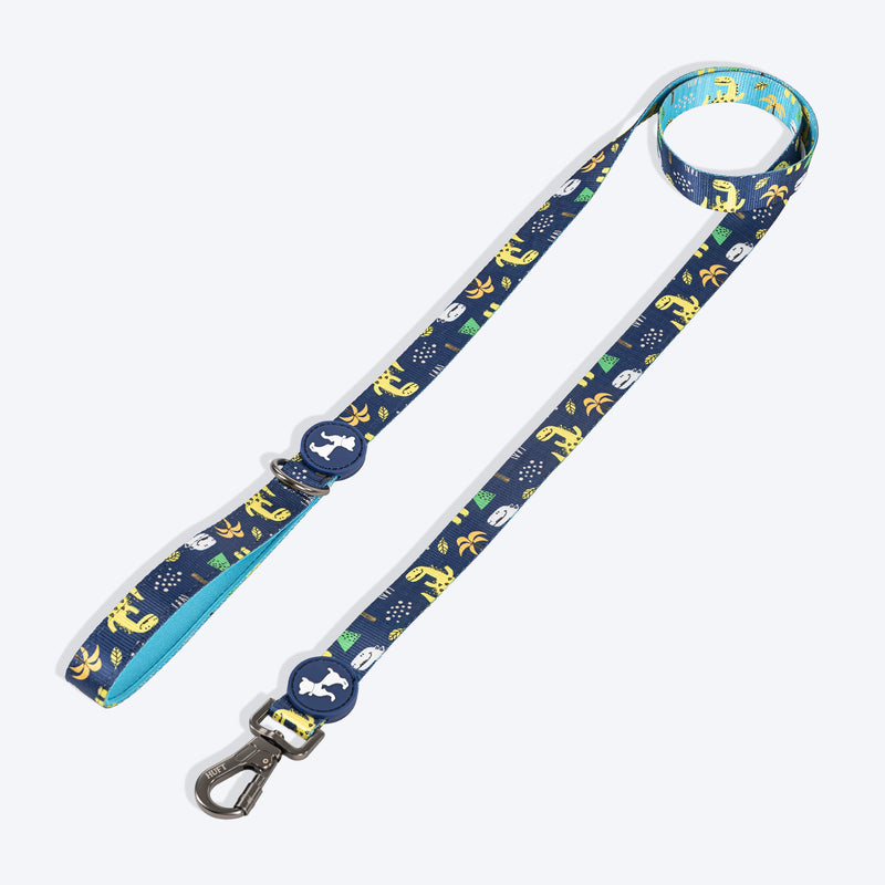 HUFT Dino Land Leash For Dog - Blue - Heads Up For Tails