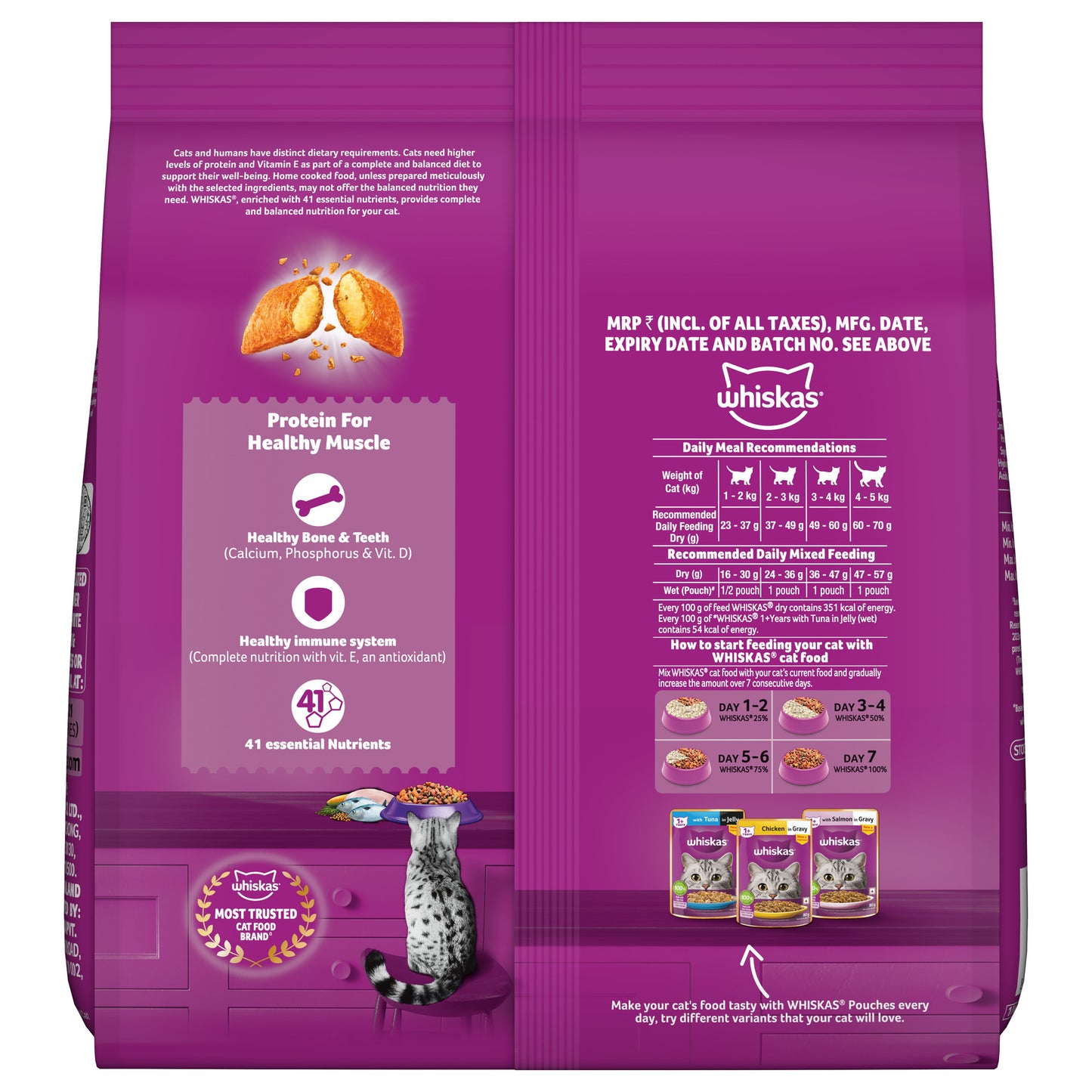 Whiskas Mackerel Dry Food For Adult Cat
