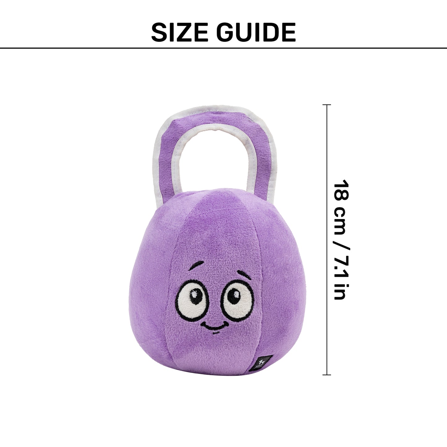 HUFT Pumped Puppers Squeaky Plush Toy For Dog - Purple - Heads Up For Tails