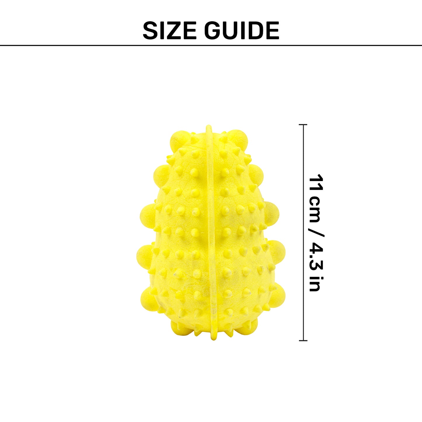 Dash Dog Mello-Yello Peanut Toy For Dog - Yellow - Heads Up For Tails