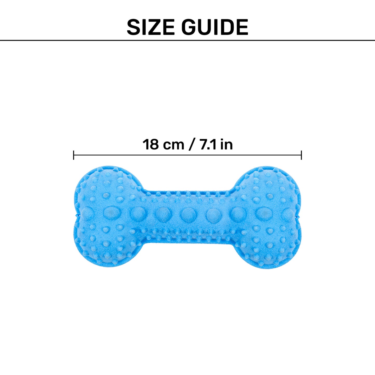 Dash Dog Softy Spiker Toy For Dog - Blue - Heads Up For Tails