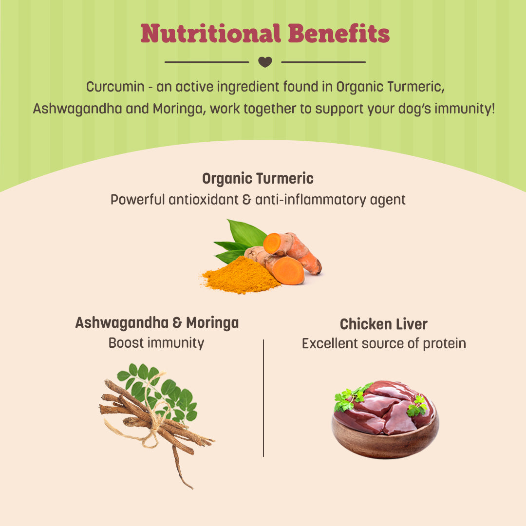 HUFT Nutri Treats For Dogs - Immunity Support - 150 g - Heads Up For Tails