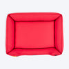 HUFT Teddy Classic Lounger Bed For Dog - Red - Heads Up For Tails