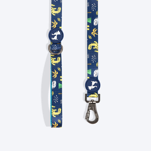 HUFT Dino Land Leash For Dog - Blue - Heads Up For Tails