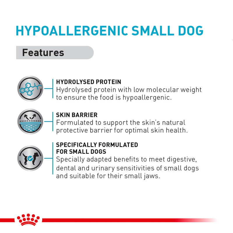 Royal Canin Hypoallergenic Dry Food For Small Breed Dog - Heads Up For Tails