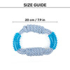TLC Rope & Spiny Handles Rope Toy For Dog - Navy & White - Heads Up For Tails