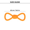 HUFT Chewtastic Twistie Chew Toy For Dog - Orange - Heads Up For Tails