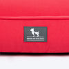 HUFT Teddy Classic Lounger Bed For Dog - Red - Heads Up For Tails