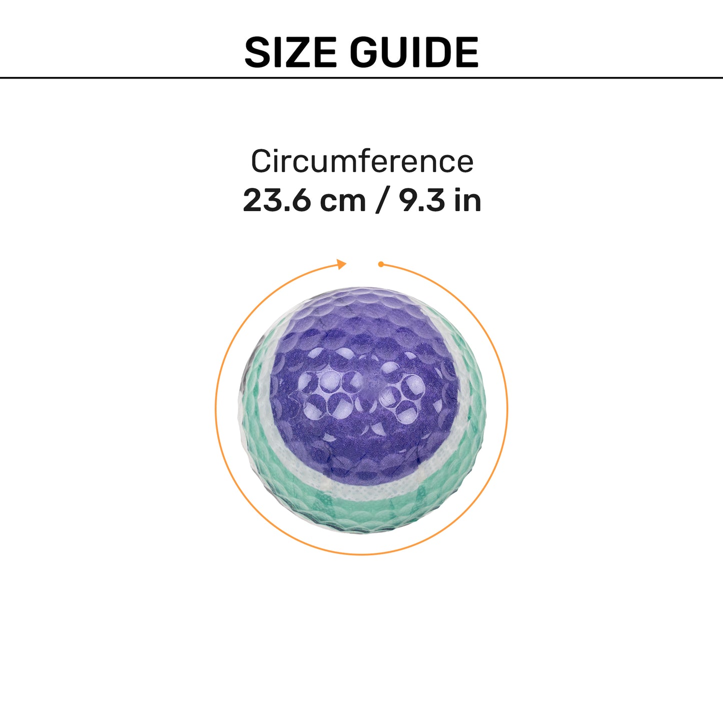 TLC ClearBounce Ball Toy For Dog - Green & Purple - Heads Up For Tails