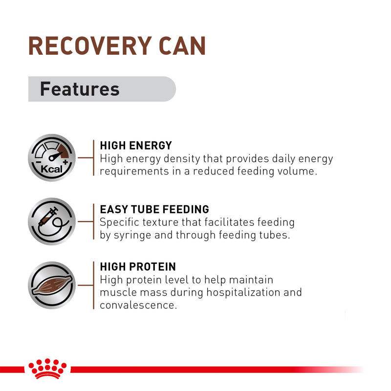 Royal Canin Veterinary Diet Recovery Canines & Felines Wet Food For Dog & Cat - 195 g - Heads Up For Tails