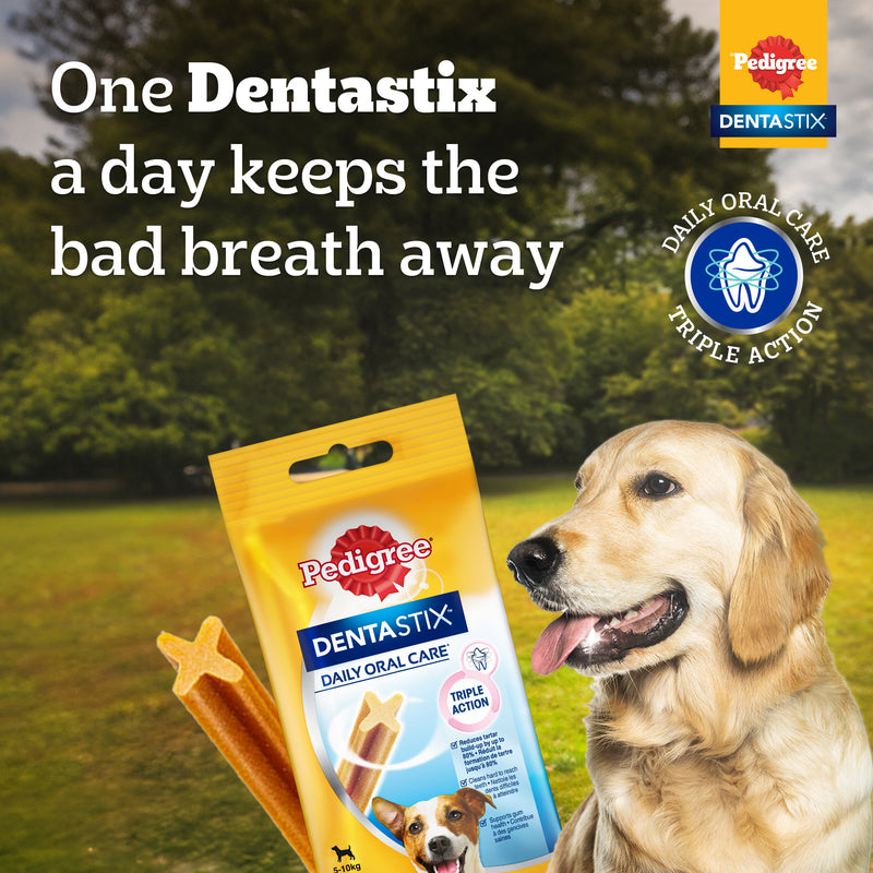 Pedigree Dentastix Dog Treat Weekly Pack For Medium Breed - 180 g - Heads Up For Tails