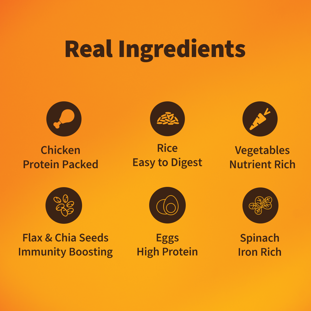 NutriWag Complete Wet Meals With Chicken, Rice & Spinach For Dog - 300g
