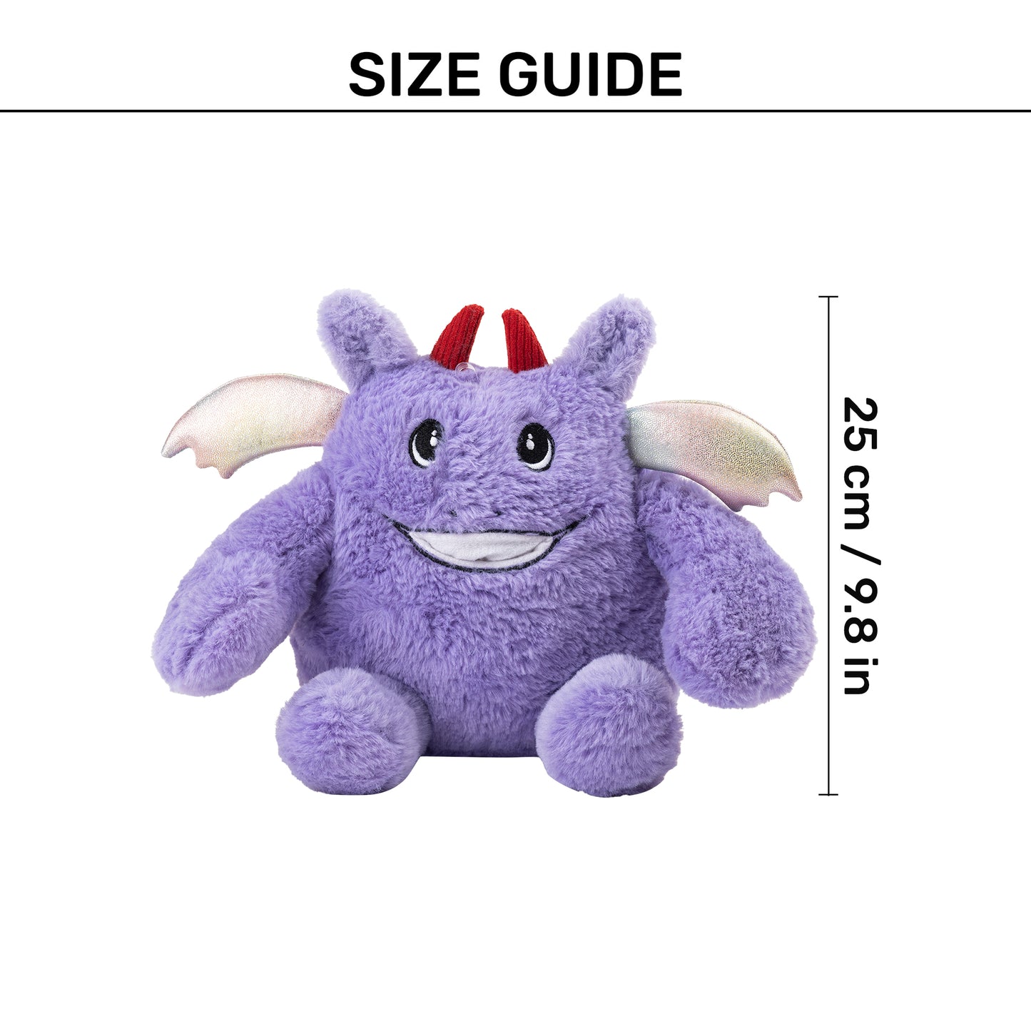 HUFT Purply-Boo With Squeaky Cuddle Plush Toy For Dog - Purple - Heads Up For Tails