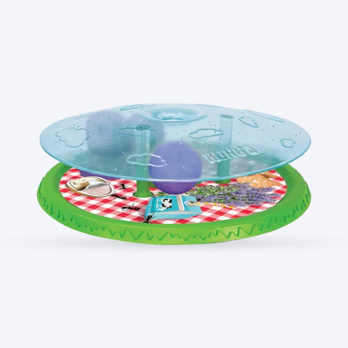 KONG Rewards Picnic Treat Dispensing Toy For Cat - Multicolor - Heads Up For Tails