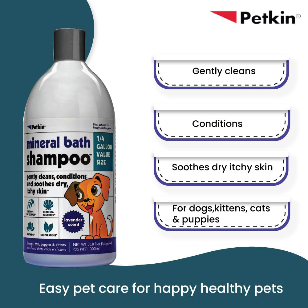Petkin Mineral Bath Shampoo For Pet - Lavender - 1000 ml_02