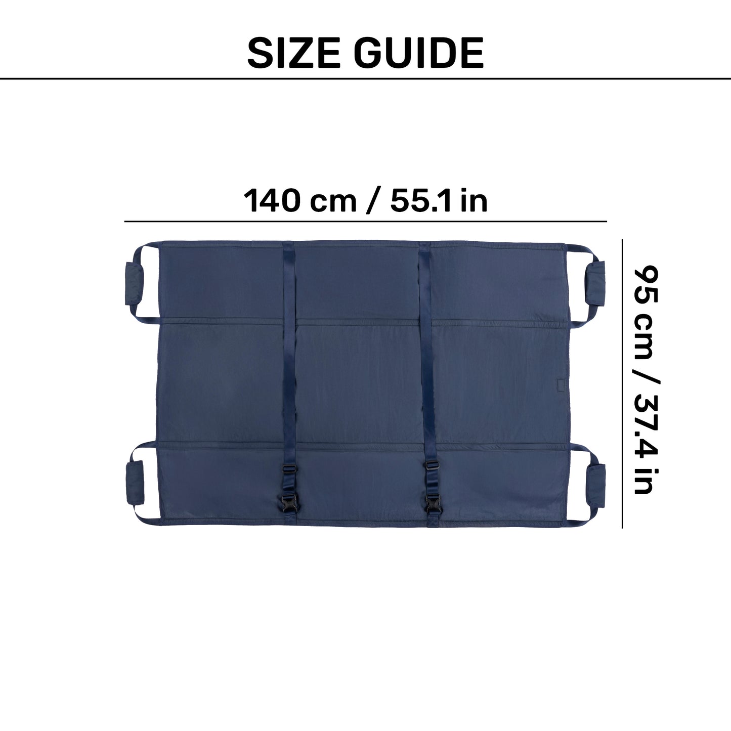 HUFT Trooper Stretcher For Dog - Navy Blue - Heads Up For Tails