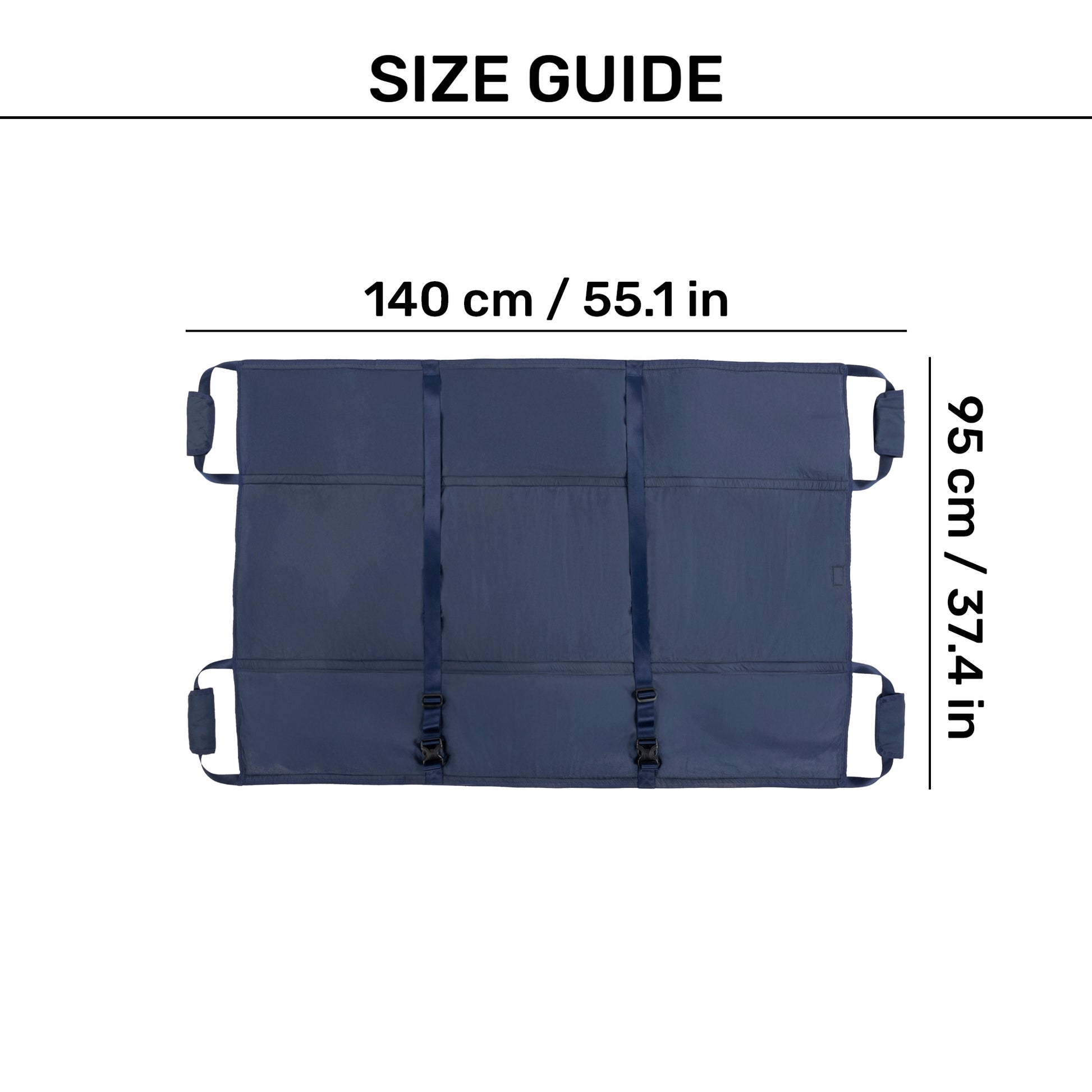 HUFT Trooper Stretcher For Dog - Navy Blue - Heads Up For Tails