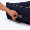 HUFT Giraffe Classic Lounger Bed For Dog - Grey & Navy - Heads Up For Tails