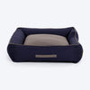 HUFT Giraffe Classic Lounger Bed For Dog - Grey & Navy - Heads Up For Tails