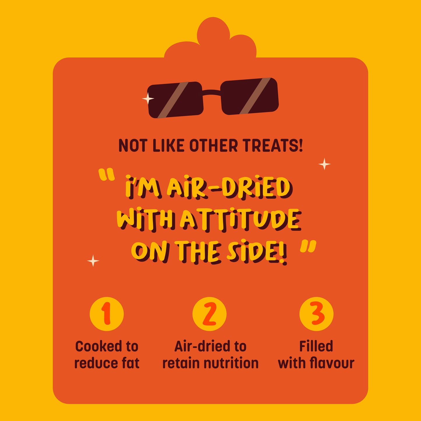 HUFT Sassy Sausage Smokey With Real Chicken Air-Dried Dog Treats - 100 g_05