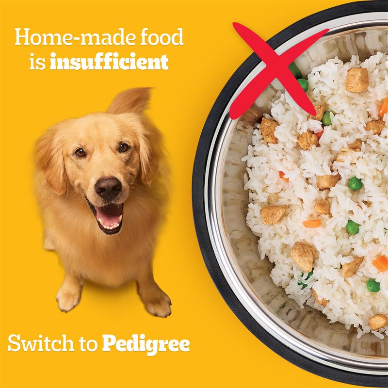 Pedigree Chicken & Vegetables Adult Dry Dog Food - Heads Up For Tails