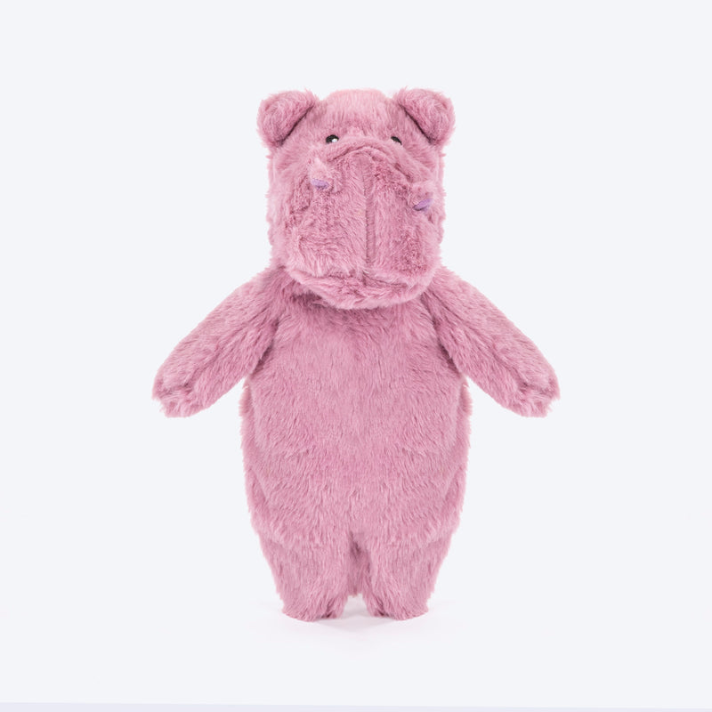 HUFT Happy Hippo Plush Toy For Dog - Purple - Heads Up For Tails