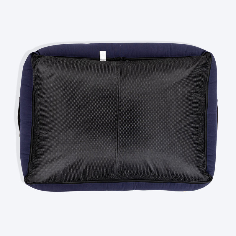 HUFT Giraffe Classic Lounger Bed For Dog - Grey & Navy - Heads Up For Tails