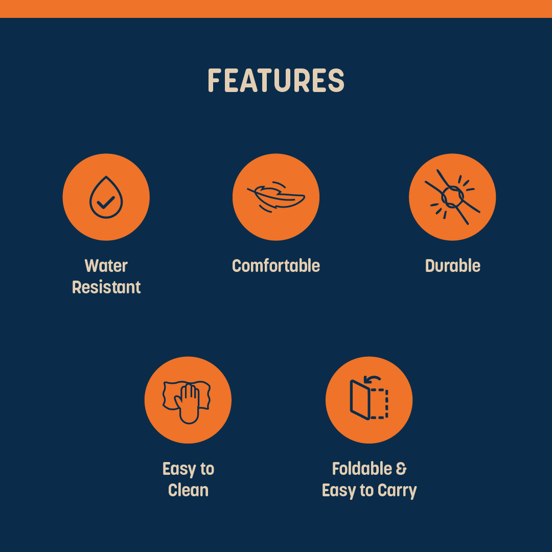 HUFT Trooper Stretcher For Dog - Navy Blue - Heads Up For Tails