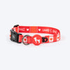 HUFT Berry Love Collar For Dog - Red