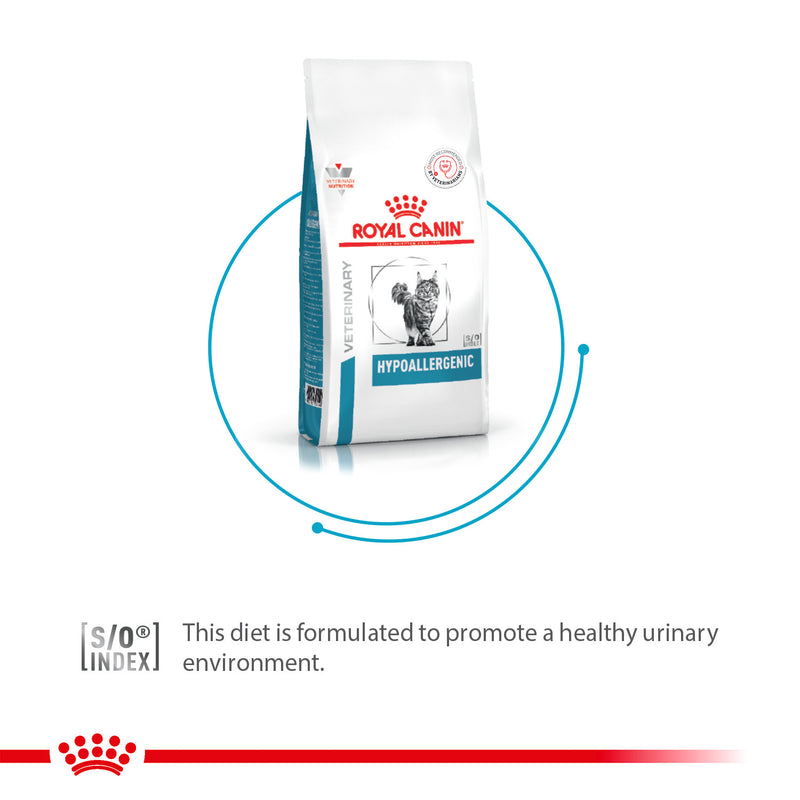 Royal Canin Veterinary Hypoallergenic Dry Food For Cat - 2.5 kg - Heads Up For Tails