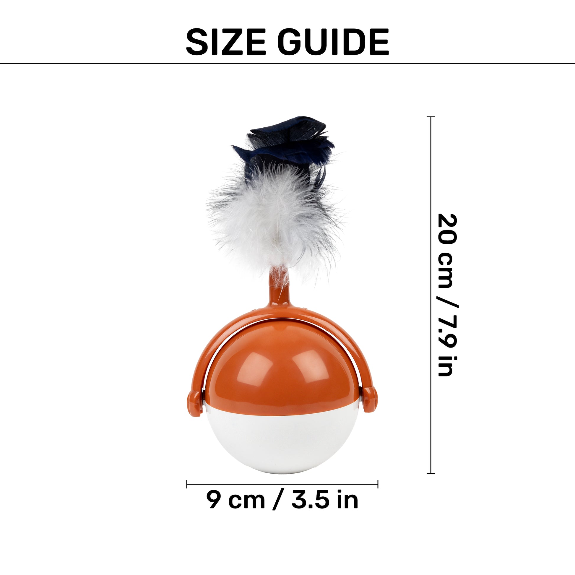 HUFT Rolls Toyce Interactive Toy For Cat - Brown - Heads Up For Tails